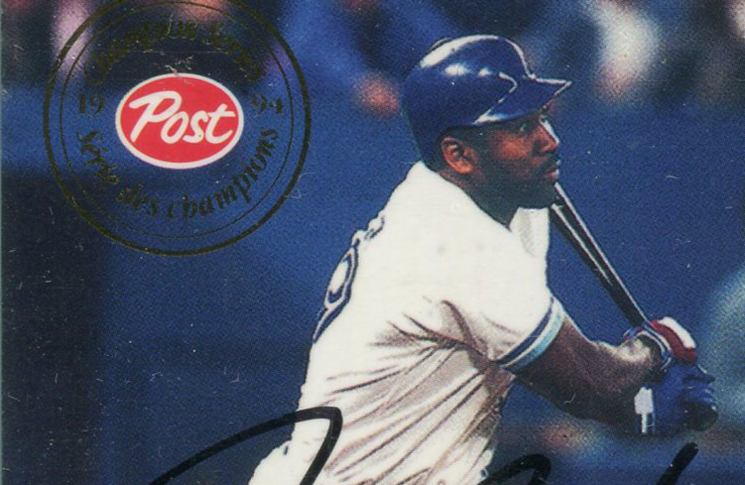 Joe Carter Signed Blue Jays 4x6 Postcard (PSA)