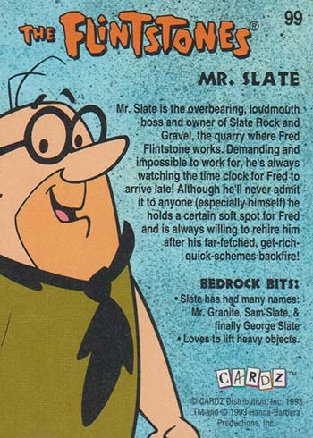 An Old-Fashioned Man (Trading Card) The Flintstones Movie Cards - 1993 –  PictureYourDreams