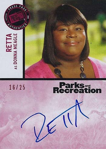2013 Press Pass Parks and Recreation Checklist, Trading Cards