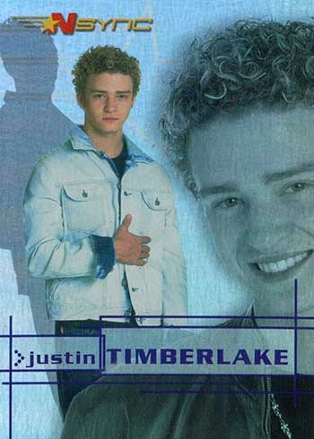 Justin Timberlake 2000 Topps NSYNC Rookie Card #4 RC Randall No Strings  Attached