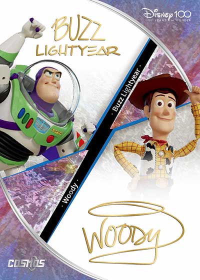 2023 Kakawow Cosmos Disney 100 All-Star Signature Dual Buzz Lightyear Woody